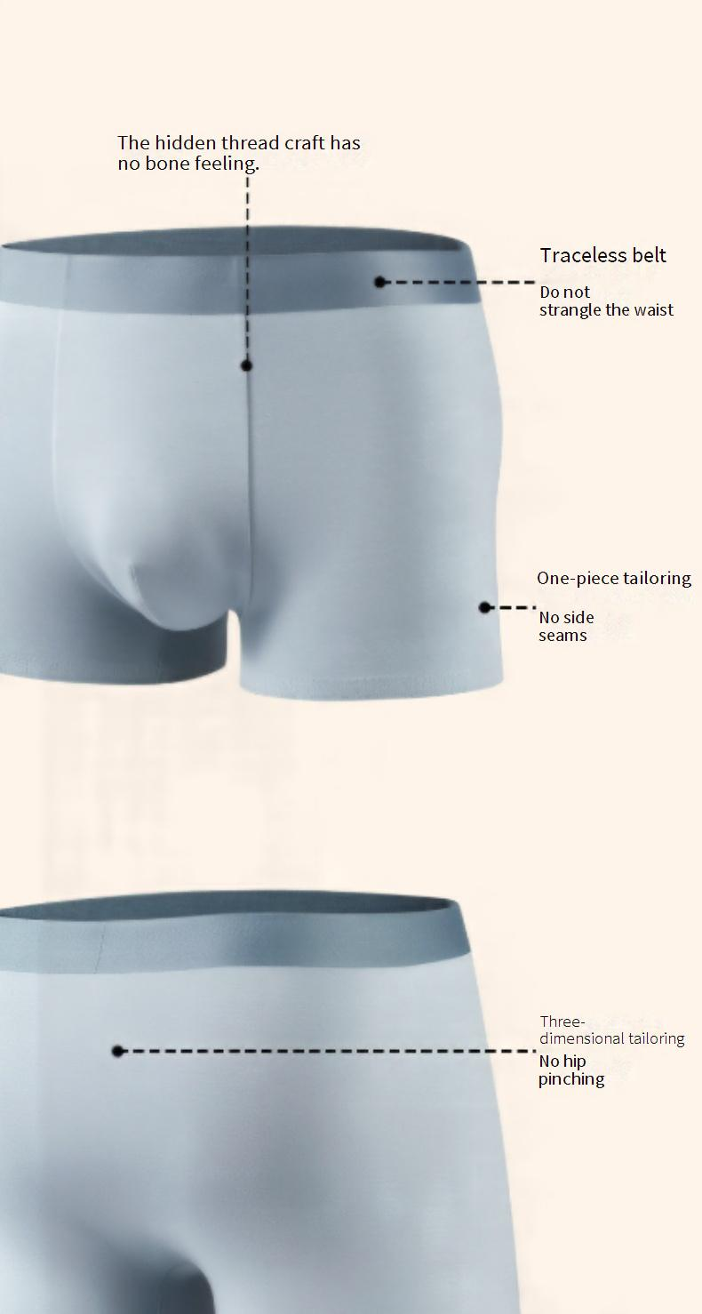 Intimo da uomo, boxer da ragazzo in modal 80 count, senza cuciture, a vita media, traspiranti, di grandi dimensioni_voghion.com