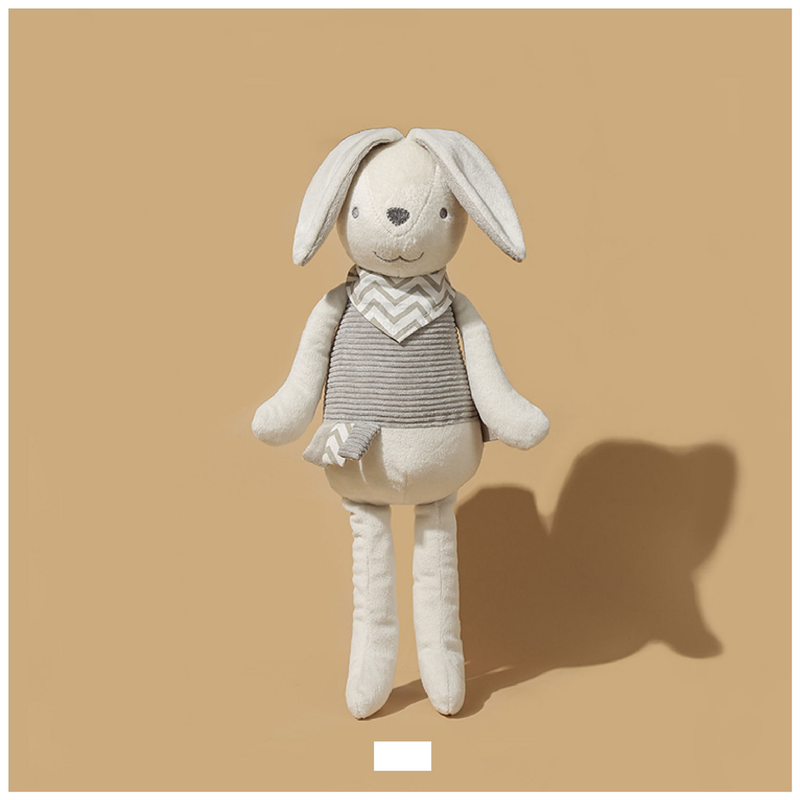 Bambola di peluche Soft Life, grande, a forma di coniglio di cacao, beige, corta, regalo di compleanno per bambini, bambola rilassante per dormire_voghion.com