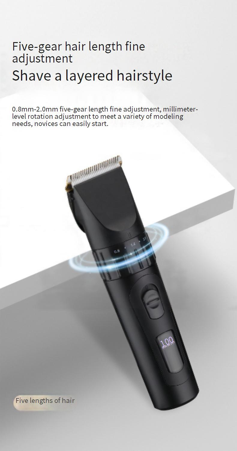 Hair Trimmer Hair Clipper Electric Hair Clipper Rechargeable Hair Clipper Adult Baby Children Electric Razor Home_voghion.com