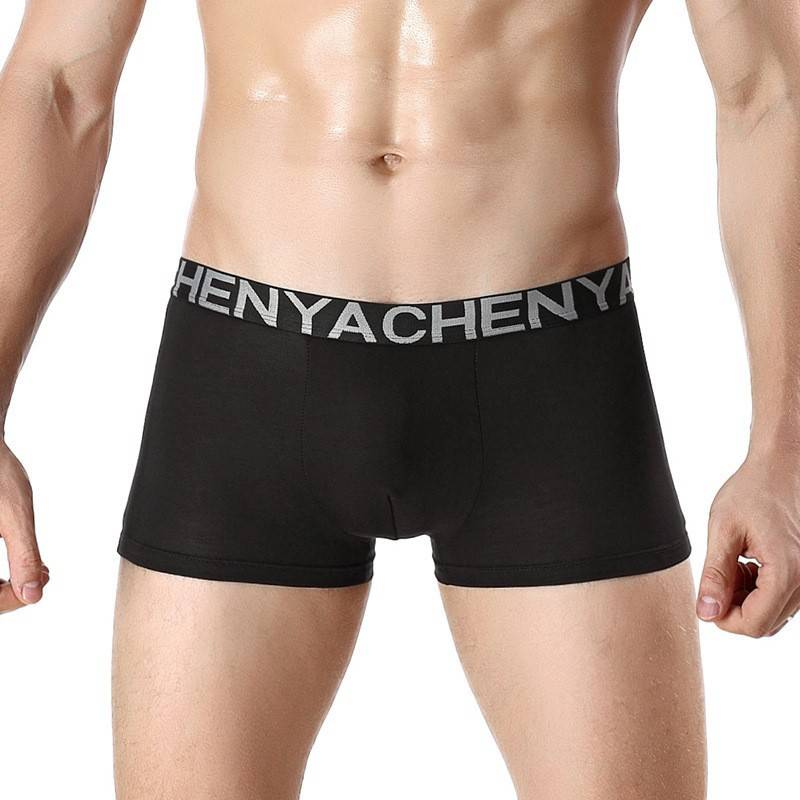 Cuecas boxer masculinas de fibra de bambu - Roupa íntima respirável, macia e confortável para grandes e altos_voghion.com