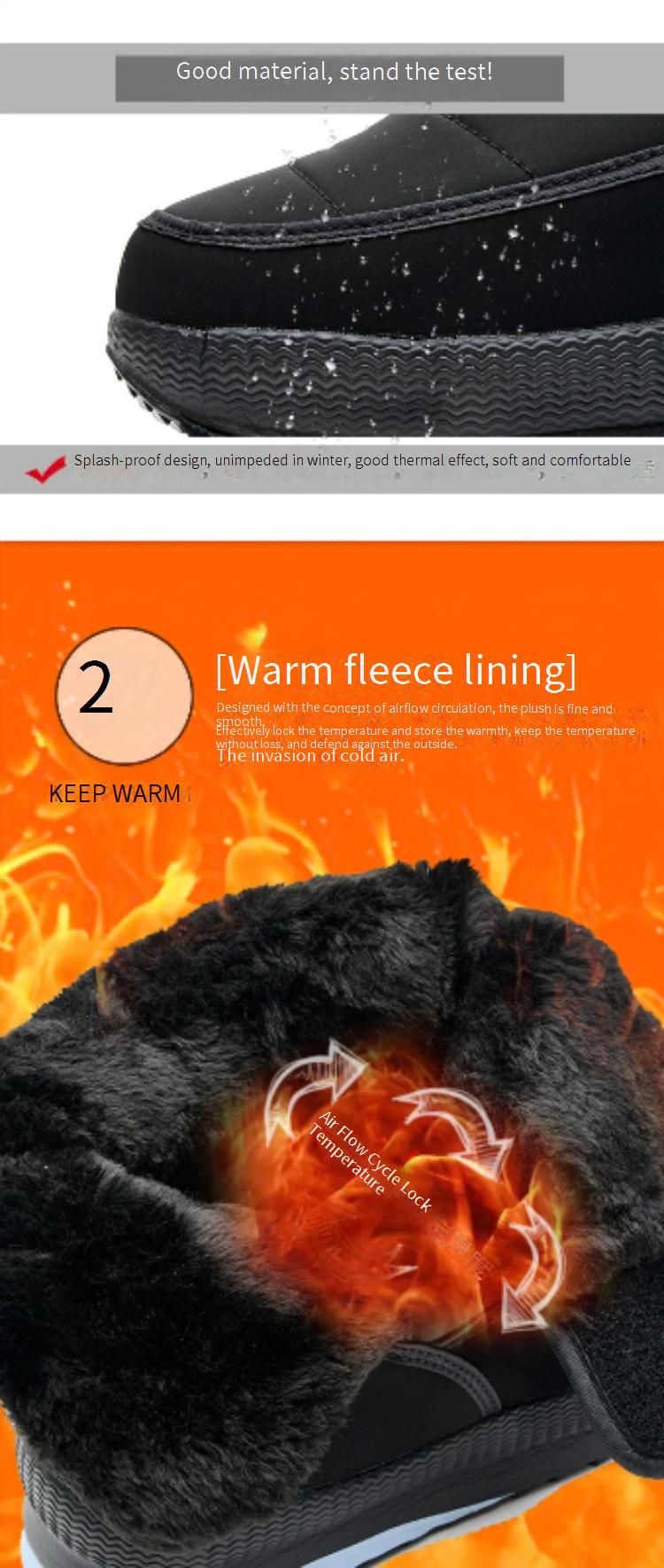 Women's Waterproof Snow Boots With Thick Fleece Lining - High Top Winter Shoes For Extreme Cold Weather - Slip-Resistant_voghion.com