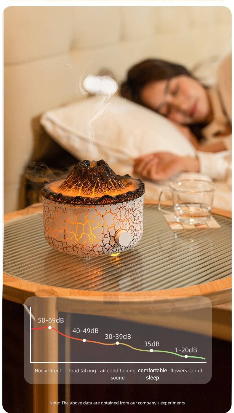 Flame & Jellyfish Aroma Diffuser – Ultrasonic Cool Mist Humidifier With 8H Timer, Sleep Aid & 36dB Quiet Operation For Bedroom/Office_voghion.com