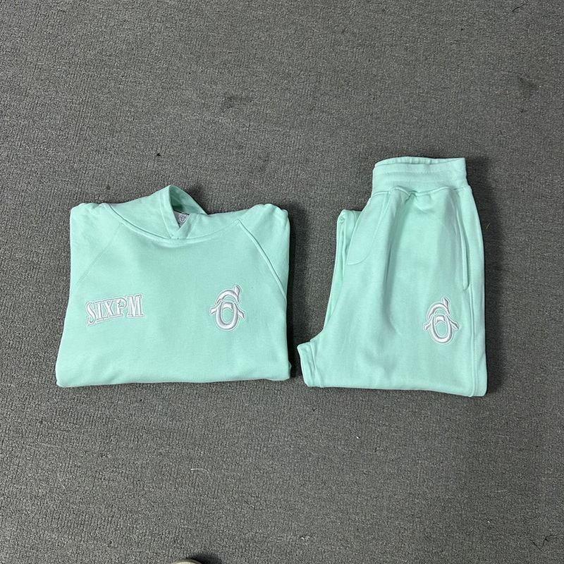 Men's Clothing American Street Plus Velvet Pullover Hooded Sweatshirt Men's Hip Hop Sports Casual Straight Sweatpants Suit Trend_voghion.com