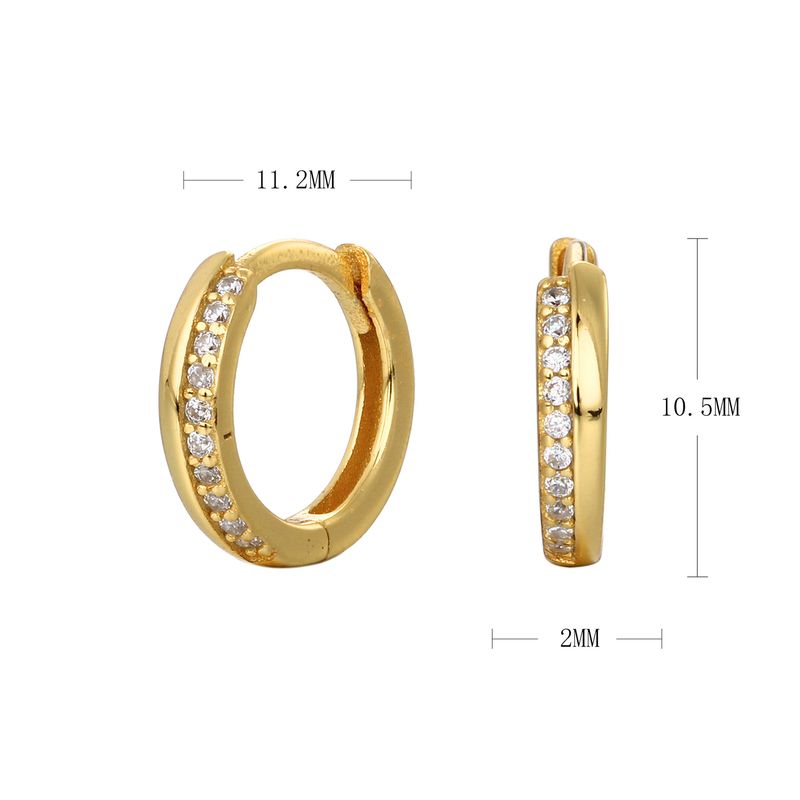 Nuovi orecchini minimalisti in argento puro con pietre intarsiate, stile Ins, molto venduti, con orecchini versatili e alla moda, squisiti._voghion.com