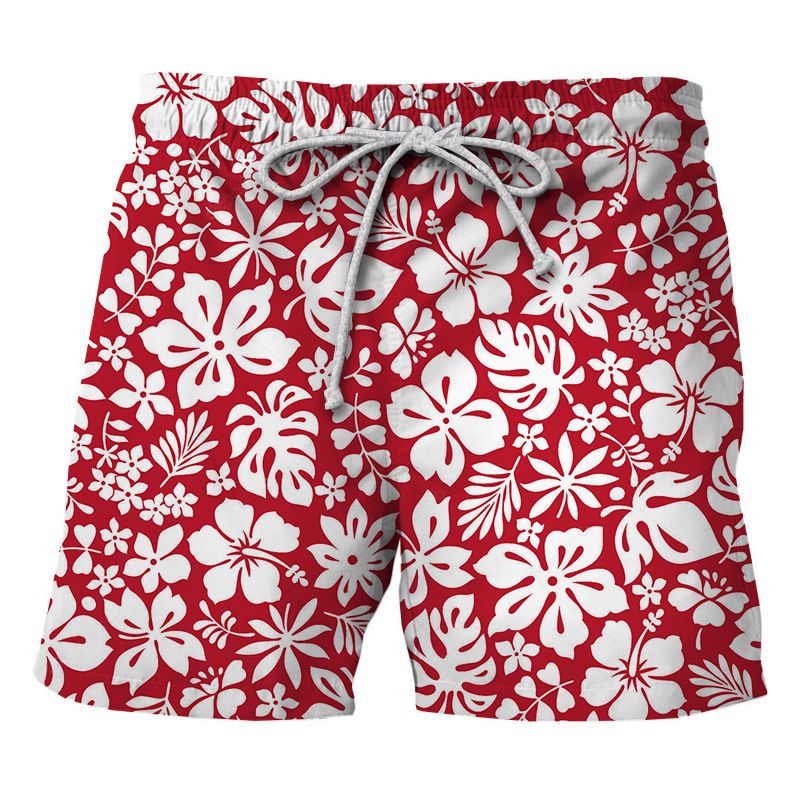Premium Products Summer Men's Beach 5-point Swimming Pants, 3D Printed Oversized Casual Shorts_voghion.com