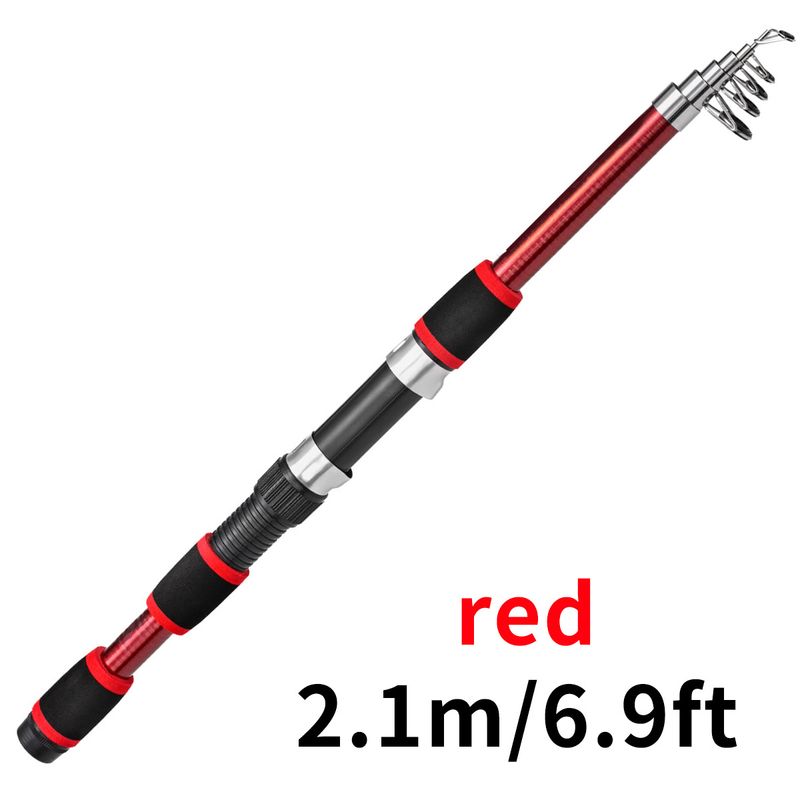 Wędka teleskopowa dla dzieci Rod Combo, krótka sekcja, szkło, twarda wędka morska, zestaw, koński pysk, wędka castingowa, 1,8 metra_voghion.com