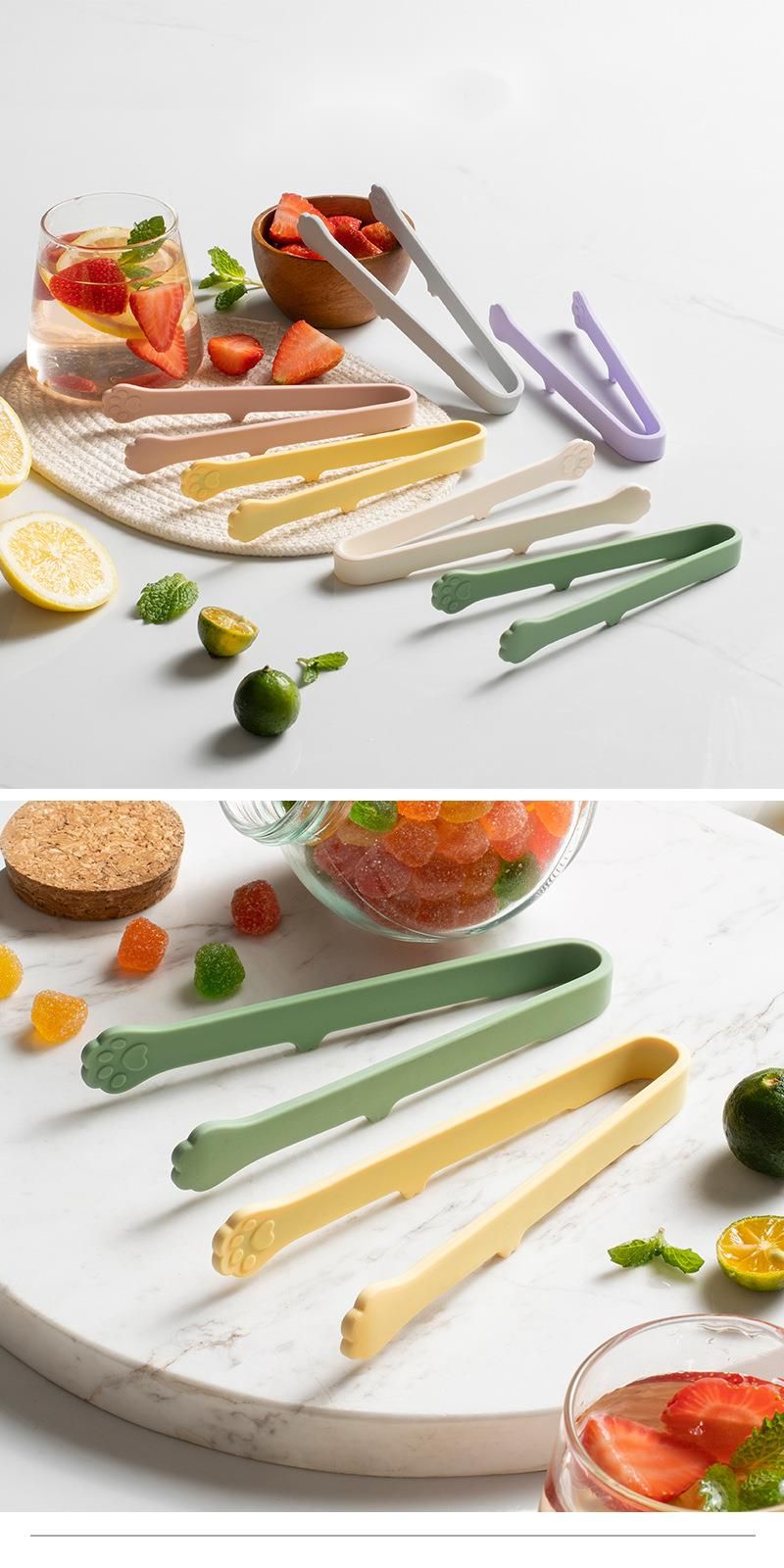 Mini clip per ghiaccio multifunzionale in silicone per snack creativi a forma di zampa di gatto_voghion.com