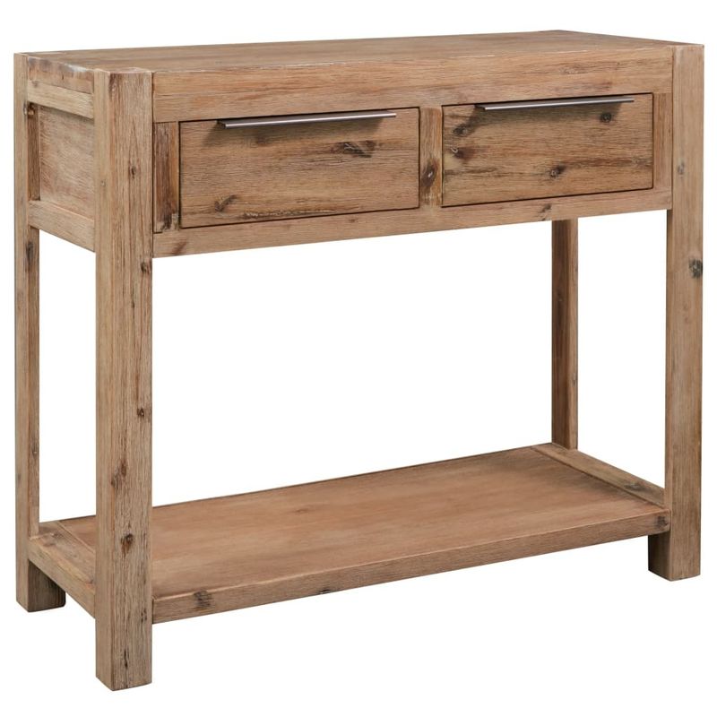 Console Table 32.3"x13"x28.7" Solid Acacia Wood_voghion.com