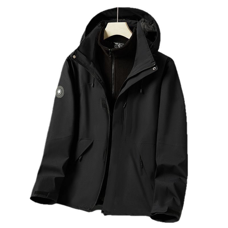 2024 Men's Full Heat-Sealed YKK Three-in-One 0.05kg Piece Set Windproof Waterproof Ski Jacket_voghion.com