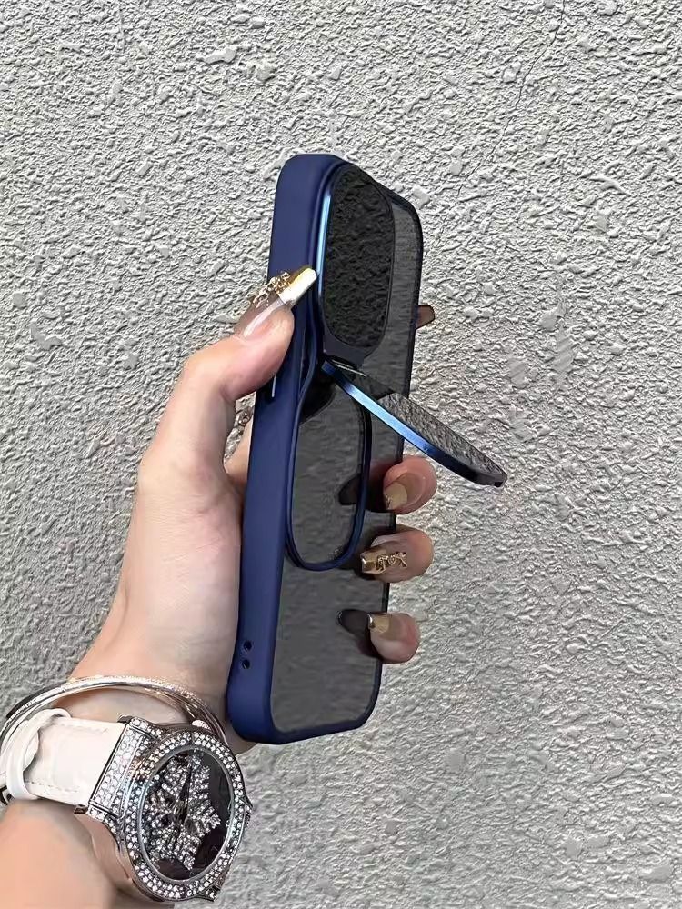Sunglasses Lens Cover Invisible Bracket Suitable For IPhone 16Promax High Transparency Phone Case IPhone15Pro Casual_voghion.com