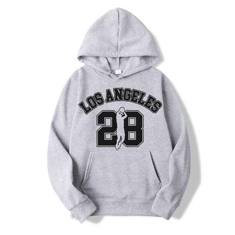 Abbigliamento da donna autunno e inverno unisex con cappuccio alla moda modello lettera stampato felpa larga_voghion.com
