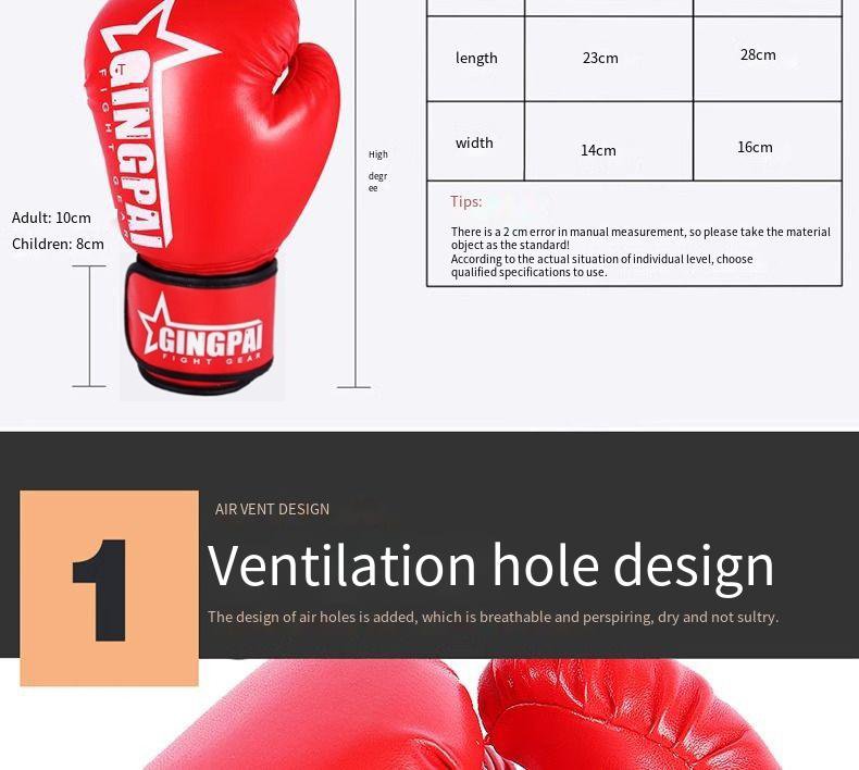 Boxing Gloves For Adults And Children Sanda Fighting Entry Level Beginner Boxing Gloves For Men And Women Breathable Practical Training_voghion.com