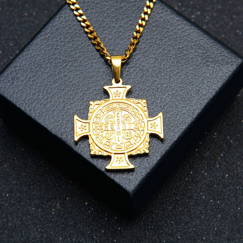 Collier pendentif homme en acier inoxydable – Chaîne longue tendance hip-hop pour un style décontracté et streetwear. Accessoires pour pulls longs._voghion.com