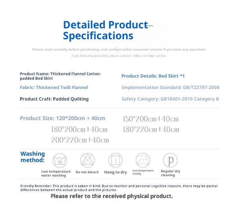 Gonna da letto ricamata con bordo in pizzo floreale - Design trapuntato antipolvere, morbido poliestere spazzolato, vari modelli e dimensioni_voghion.com