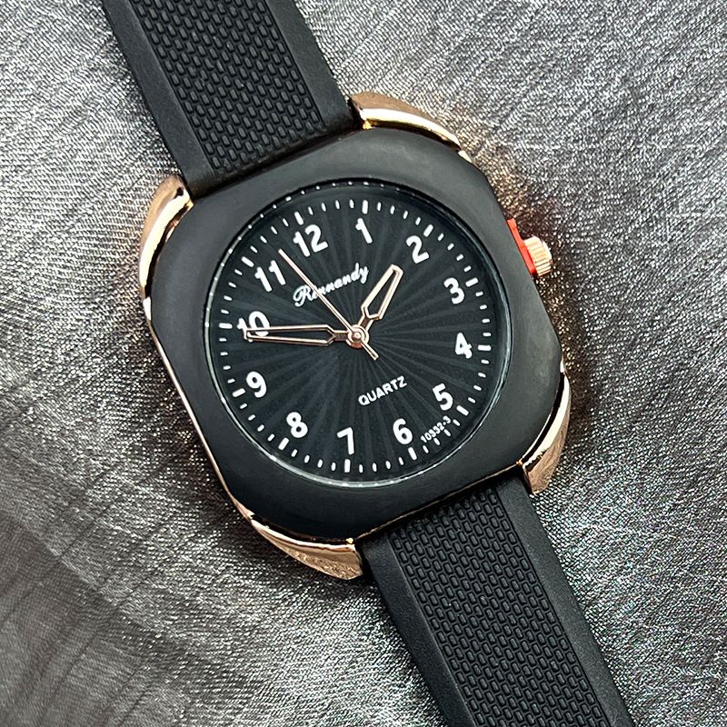 Orologio digitale con cassa rettangolare, bordo in metallo color caramella, orologio da scuola in silicone, regalo per lavoro, tutti i giorni, compleanno, anniversario, San Valentino_voghion.com