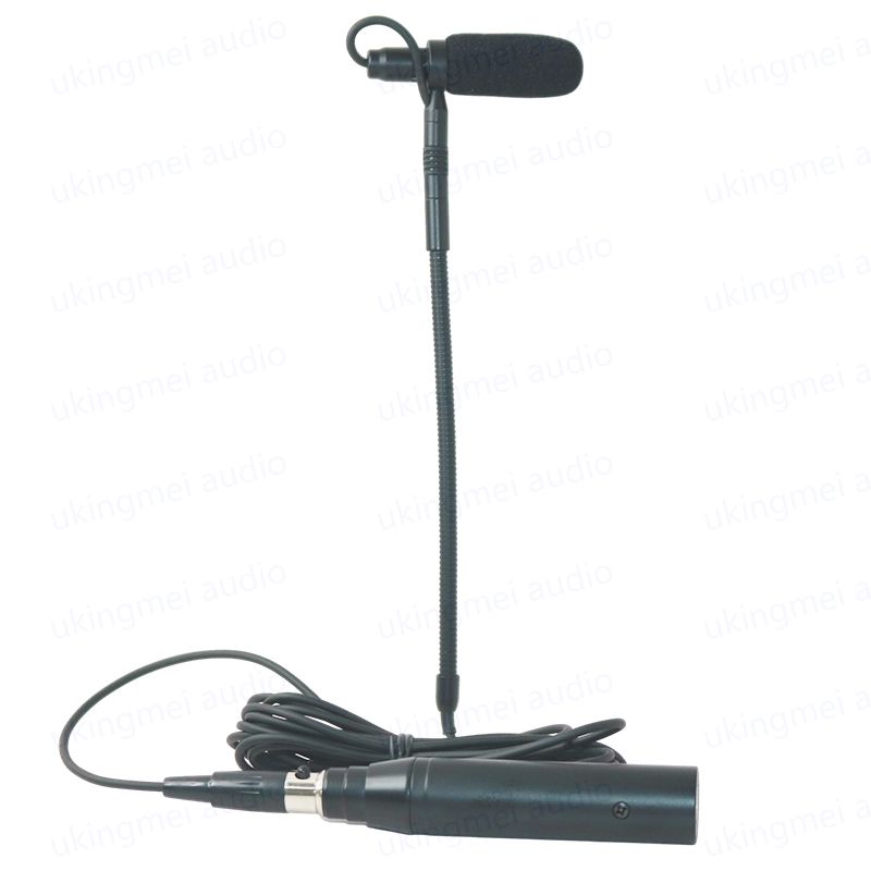 Musical Instrument Microphone For Compatible AKG Bodypack Transmitter Gooseneck Microphone With Flute Clarinet Clamp_voghion.com