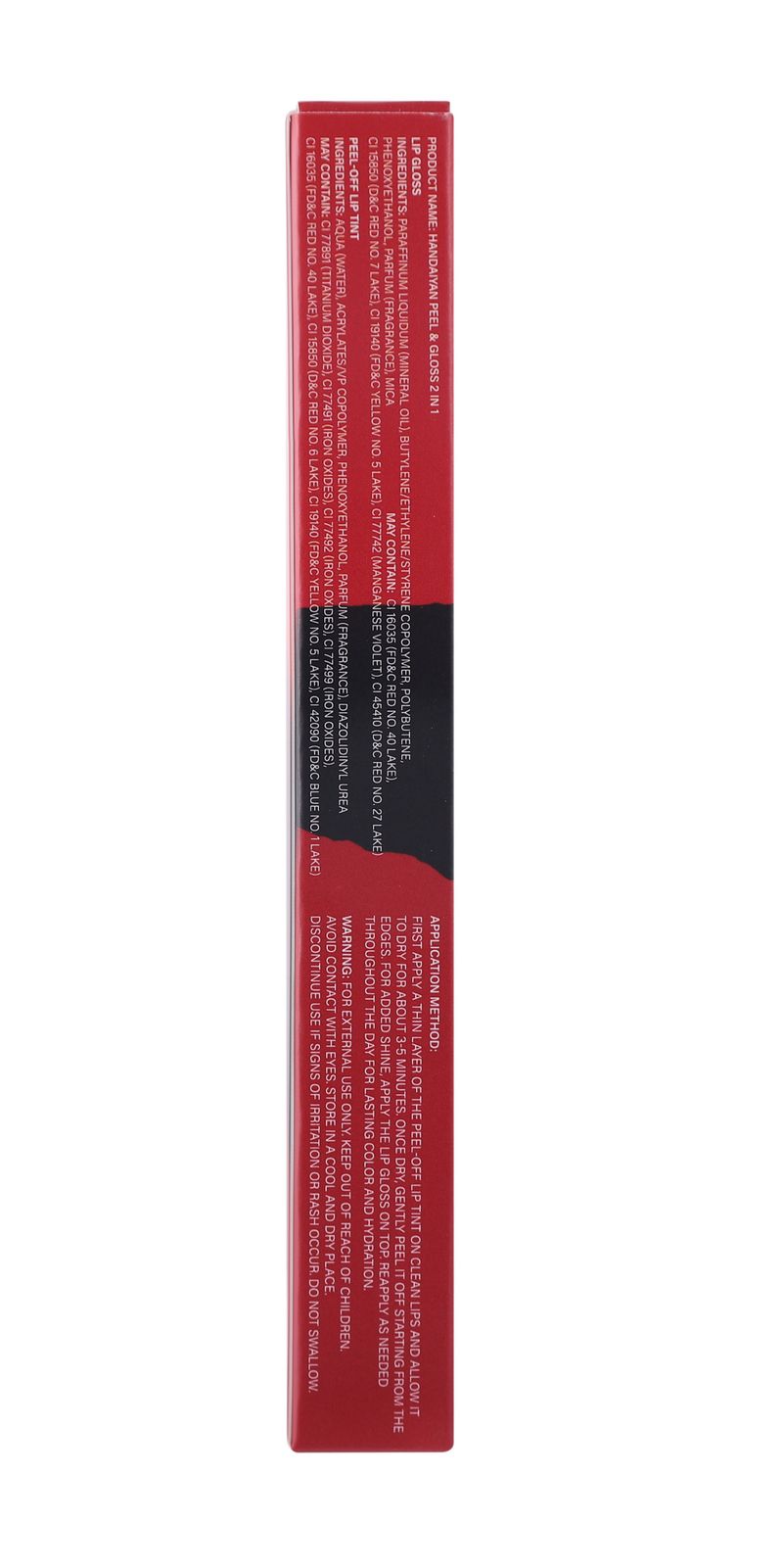 Lucidalabbra opaco HANDAIYAN Peel-Off - Impermeabile, idratante e nutriente, facile da colorare, riparatore, design a doppia testina_voghion.com