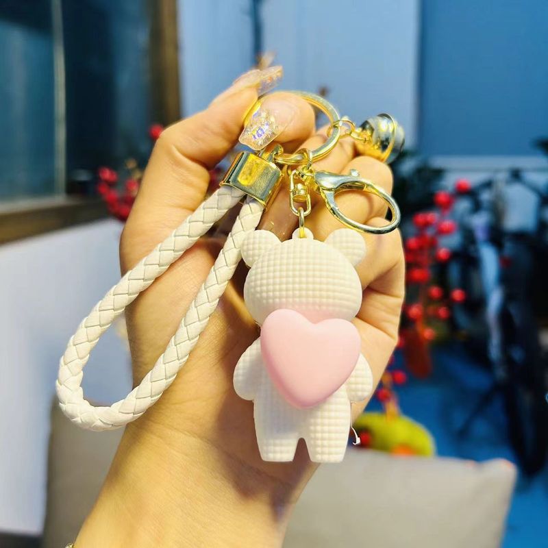 Peluche a forma di orso da abbracciare, per bambine, ciondolo carino con squisita celebrità di Internet, decorazione per zaino, portachiavi per auto_voghion.com