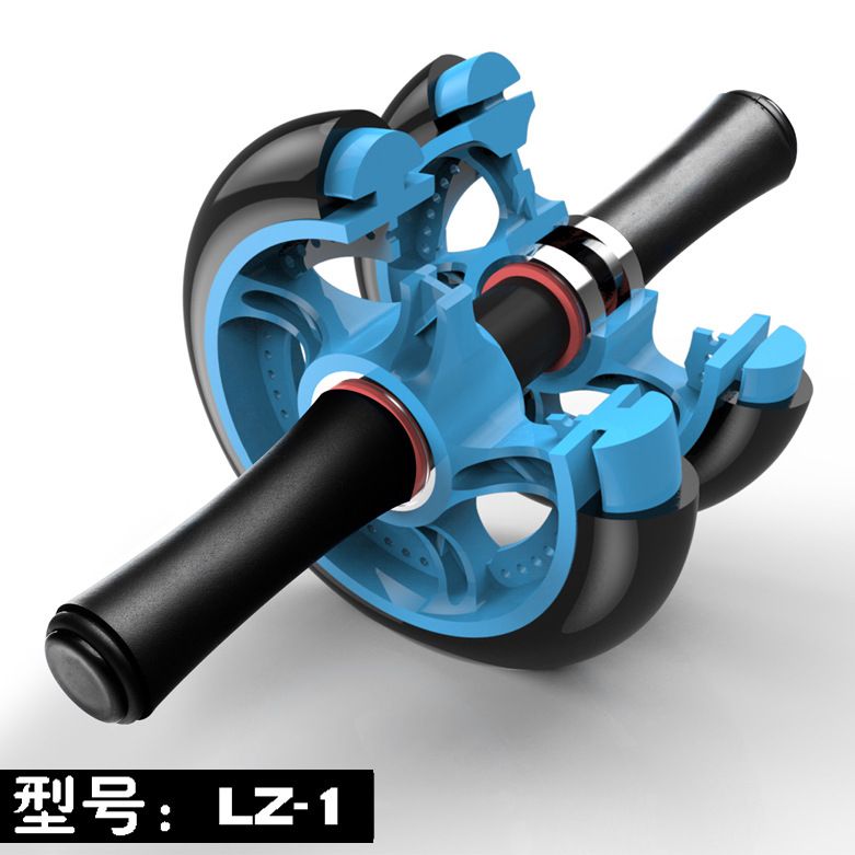 145-mm-Kugellager-Doppelrollen-Trainingsgerät für die Bauchmuskulatur – Fitnessgerät für Zuhause_voghion.com