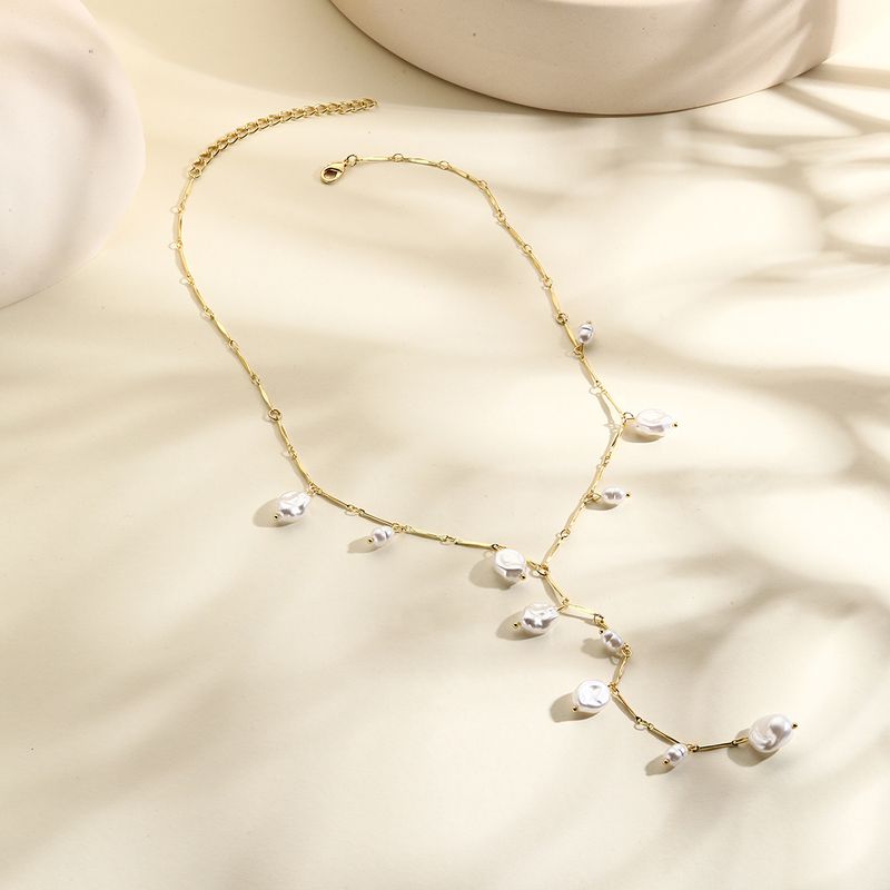 Multi schicht unregelmäßigen perlenkette, speziell geformte retro Barock perlenkette schmuck high-end_voghion.com