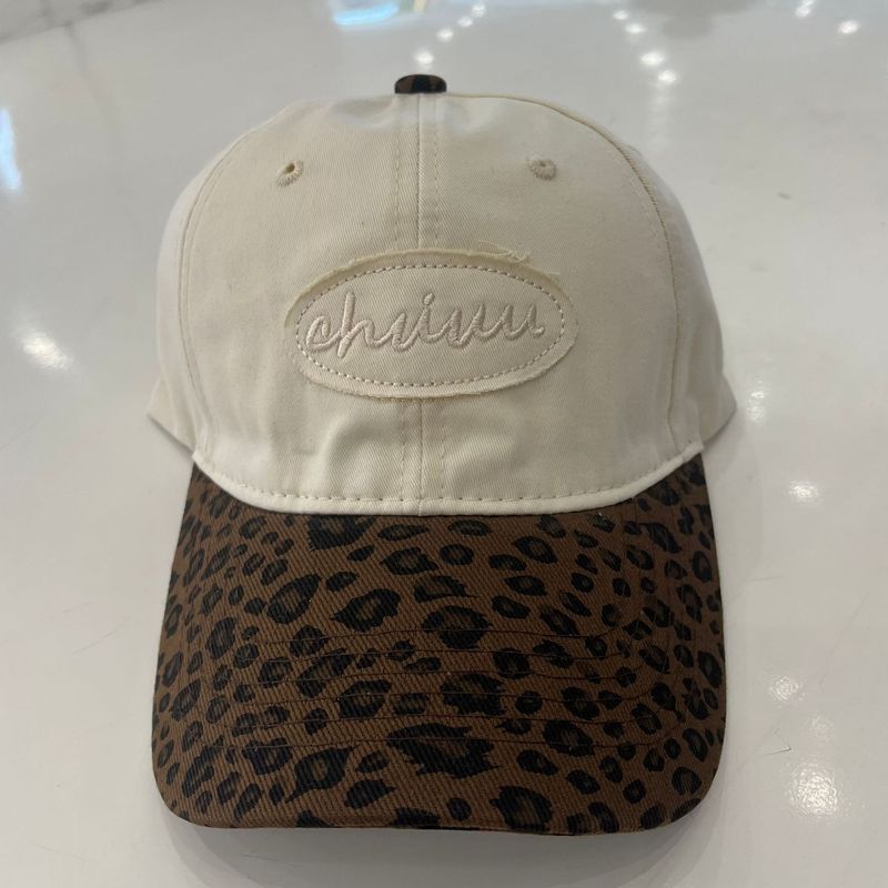 Fashion Leopard Print Brim Patchwork Baseball Unisex Summer Korean Version Trendy Brand Letter Embroidery Duckbill Cap_voghion.com