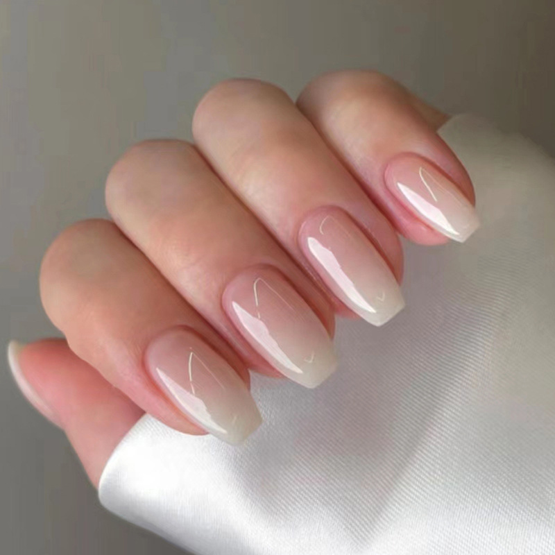 24 Stücke Falsche Einfache Nägel Mittellange Ballett Künstliche Nägel Rosa Mode Drücken Auf Nägel Volle Abdeckung Nagel Tipps Wearabl_voghion.com