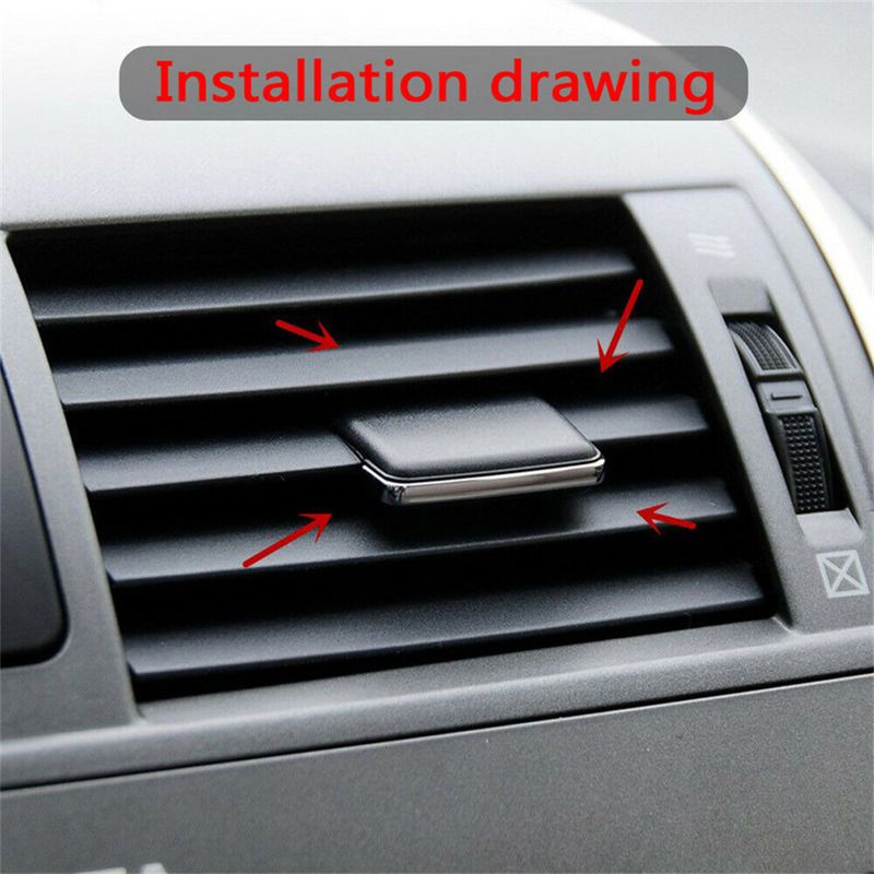 4Pcs Auto Car Center Dash A/C Vent Louvre Blade Slice Air Conditioning Leaf Clips Set Accessories_voghion.com