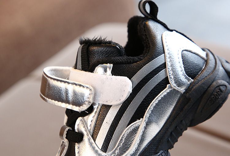 Kannerschong 2024 Wanter Nei Kannerbabyschong aus Kotteng Kannerschong aus Kotteng Waarm Zwee-Kugel Kotteng Jongen a Meedercher Sohle Sportschong fir Kanner_voghion.com