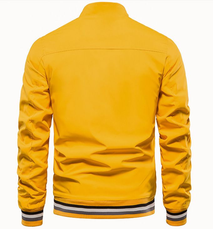 New Cross-Border Trade Casual Jacket For Men, Direct Sale, Spring And Autumn Sports Solid Color Men's Coat_voghion.com