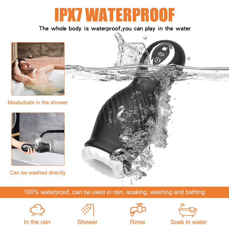 Männliche Masturbationstasse Elektrischer Eicheltrainer Wiederaufladbarer Smart Dragon Licking Penis Massager Männliche Produkte_voghion.com