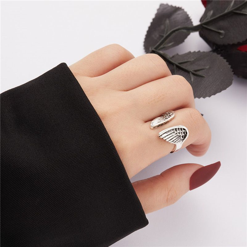 Ready Stock Vintage Gothic Punk Tier für Frauen Männer Charm Frosch Rubbit Hund Katze Drachenpfote Öffnung Fingerringe Schmuck Geschenke_voghion.com