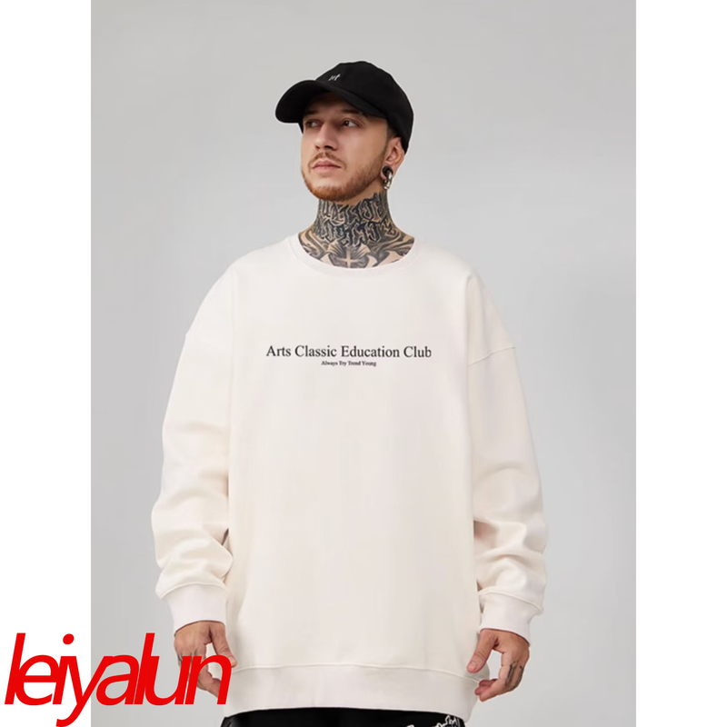 2023 nowa jesienno-zimowa 100% bawełna hurtowa wysokiej jakości bluzy męskie z okrągłym dekoltem_voghion.com