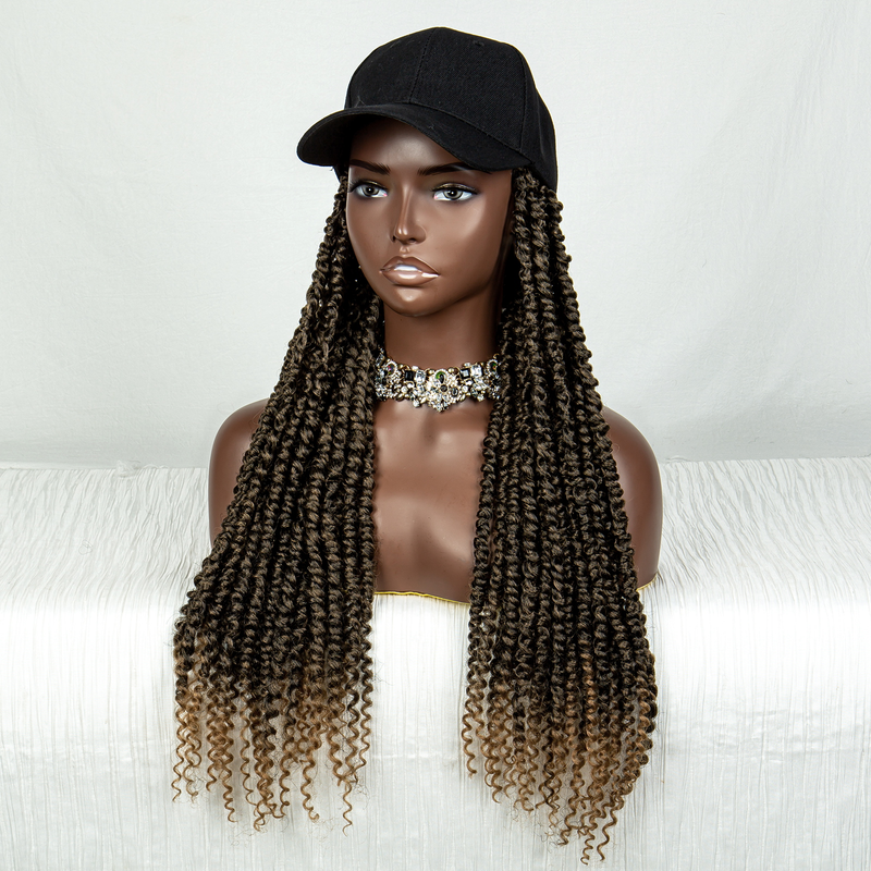 20inch medium length chemical fiber braid cap hair cap screw roll high temperature wire handmade braid African braid_voghion.com