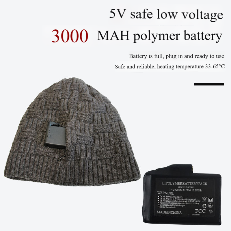 Heated Hats Heating knit hat usb charging heating hat winter warm heating hat for men and women there are many styles_voghion.com