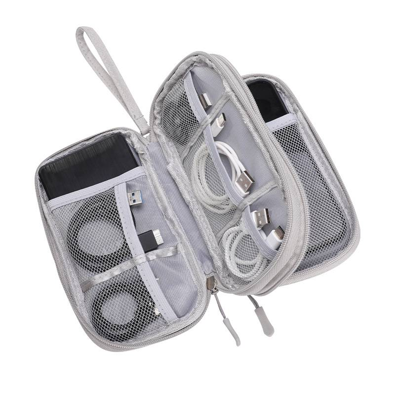 Genți de depozitare, organizator tehnic, husă multifuncțională pentru cabluri, încărcătoare, căști, unități USB, hard disk_voghion.com