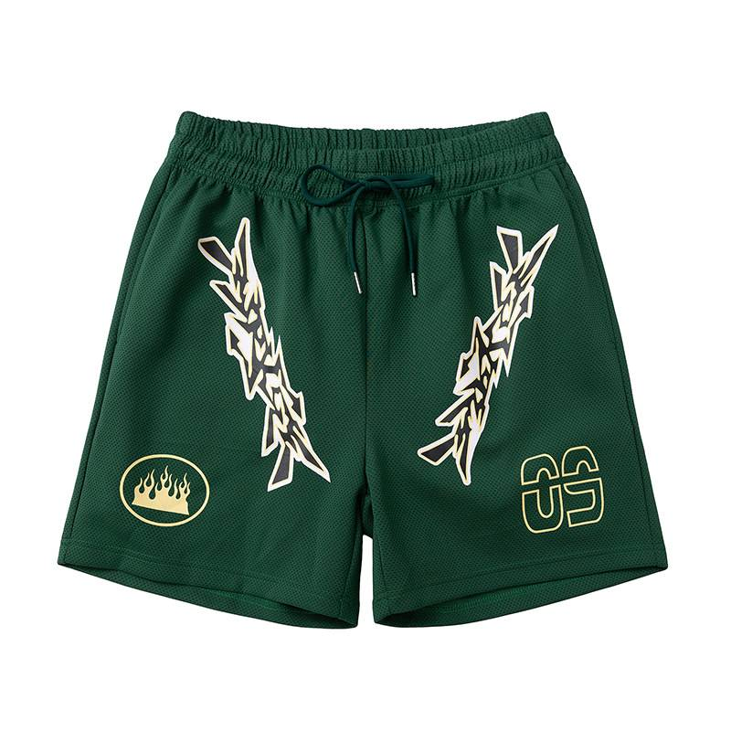 Vyriški drabužiai Krepšinio šortai Sportiniai vasariniai Keturių taškų kamuoliuko šortai Madingos retro nišos laisvalaikio kelnės_voghion.com