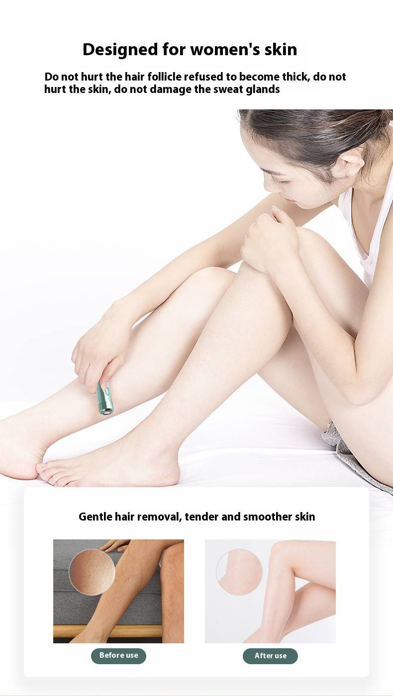 Tagliacapelli per donne e uomini - Rimozione dei peli indolore e precisa per labbro superiore, mento e viso - Rasoio elettrico a batteria con lame scorrevoli_voghion.com