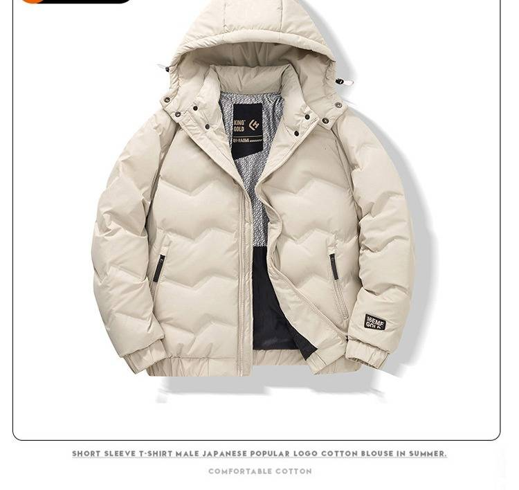Piumino leggero da uomo – Elegante cappotto con cappuccio per l'inverno e l'autunno in città (nero/beige/grigio-verde, taglie dalla M alla 4XL)_voghion.com