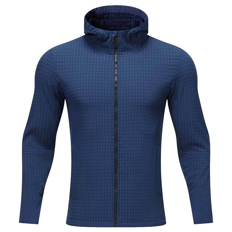 KOOSSOASIS Herren-Sportjacke, elastische, schnelltrocknende Oberbekleidung für Frühling und Sommer, Outdoor-Lauf-Fitness-Trainingsoberteil, Kapuzen-Sweatshirt-Cardigan._voghion.com