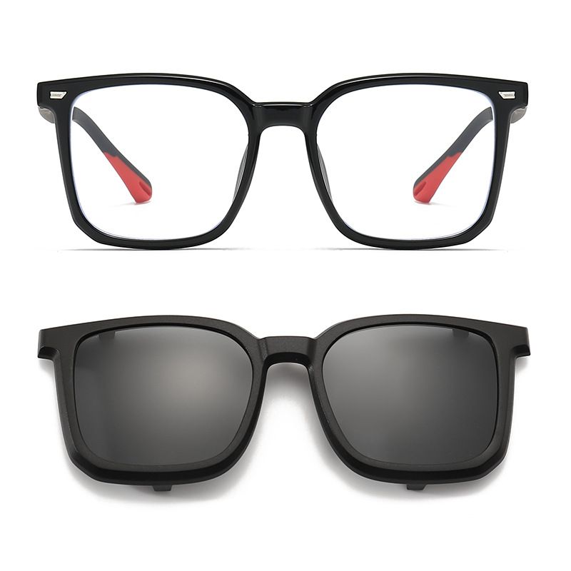 Clip per occhiali da sole per bambini, set di specchietti appesi, lenti polarizzate, occhiali anti-blu a doppio uso con protezione solare, luce piatta_voghion.com