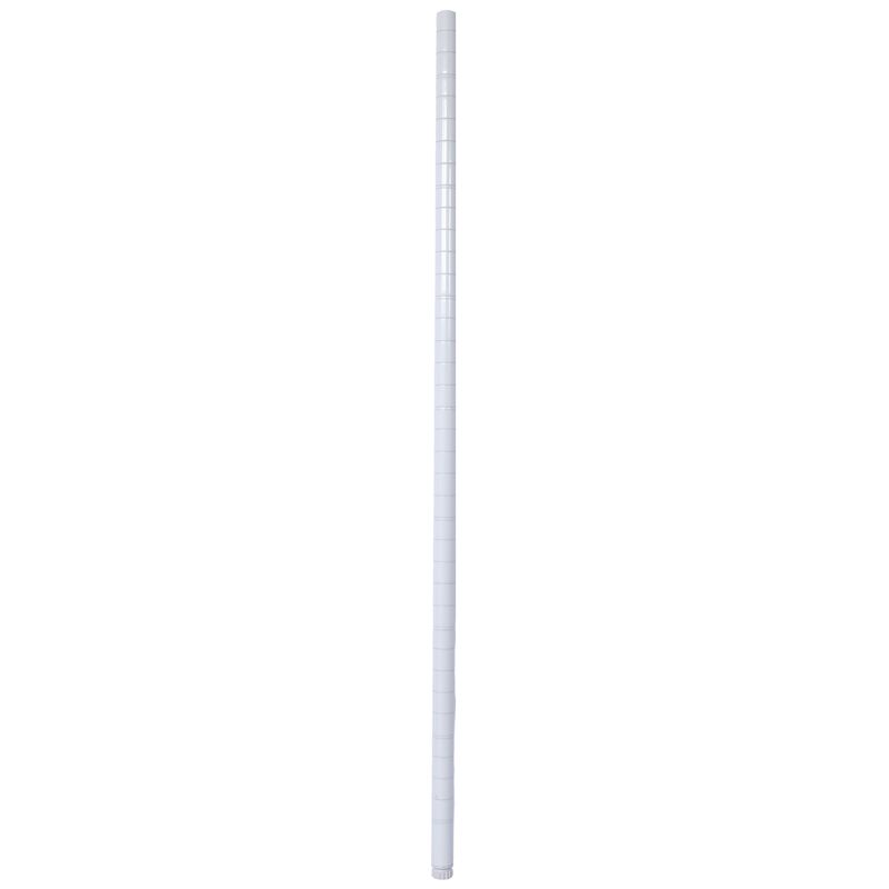6 Tier 6000lbs Capacity NSF Metal Shelf Wire Shelving Unit, Heavy Duty Adjustable Storage Rack With Wheels & Shelf Liners For Commercial Grade Utility Steel Storage Rack, White - 84"H X 48"L X 20"D_voghion.com