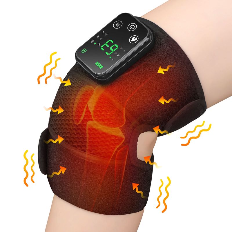 New heating for middle-aged elderly people, home therapy, hot compress pads, cold and warm massager knee pads_voghion.com