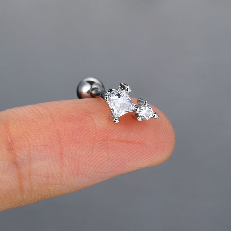 Orecchini piercing unisex per donna con micro zirconi intarsiati, orecchini popolari a forma di farfalla e fiore, a vite, con osso per le orecchie_voghion.com