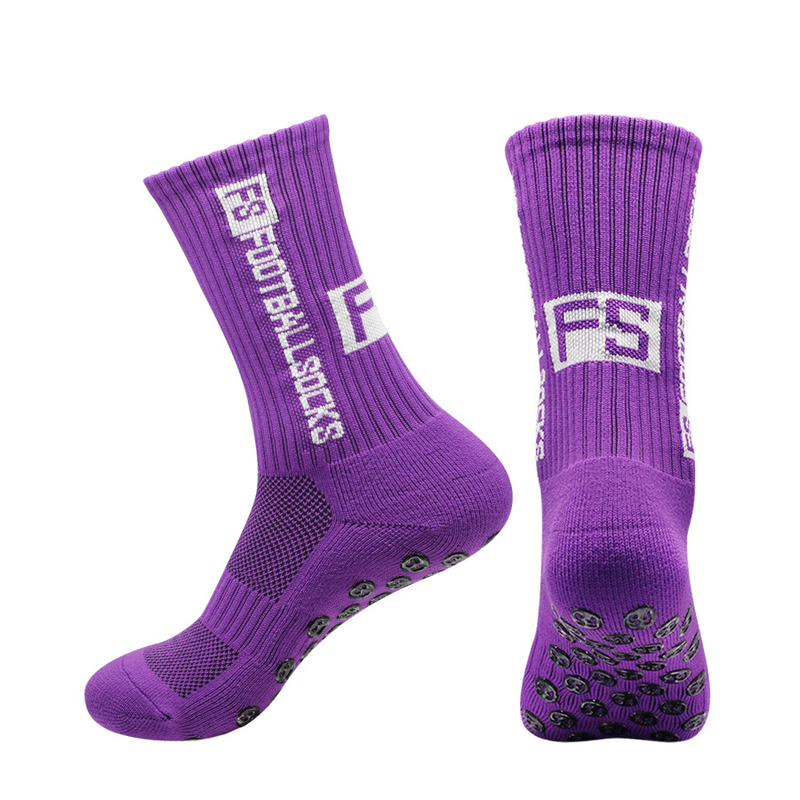 DragonflyDreams 3/4/8 Pairs Non Slip Sport Soccer Socks Anti Slip Football Baseball Unisex Athletic Socks With Grip Pads_voghion.com