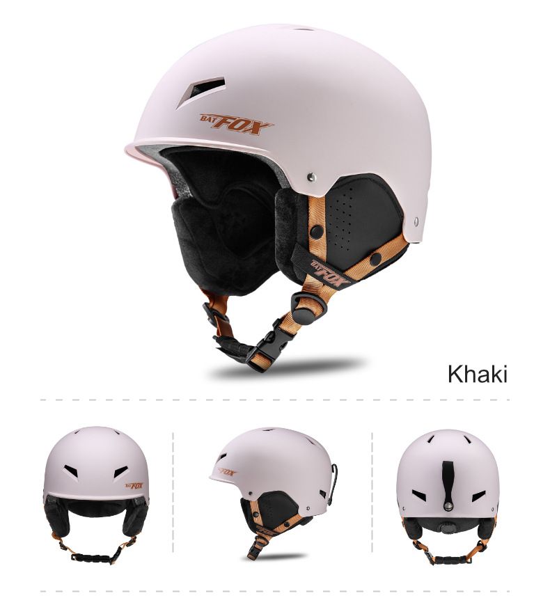 BATFOX Unisex Ski Helmet For Adults - Lightweight ABS Shell With EPS Foam Liner, Warm & Comfortable Snowboarding Helmet For Men & Women_voghion.com