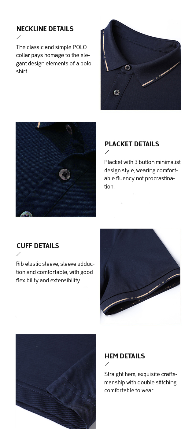 Polo da uomo a maniche corte, semplice, confortevole, in morbido cotone, casual, casual, da uomo_voghion.com