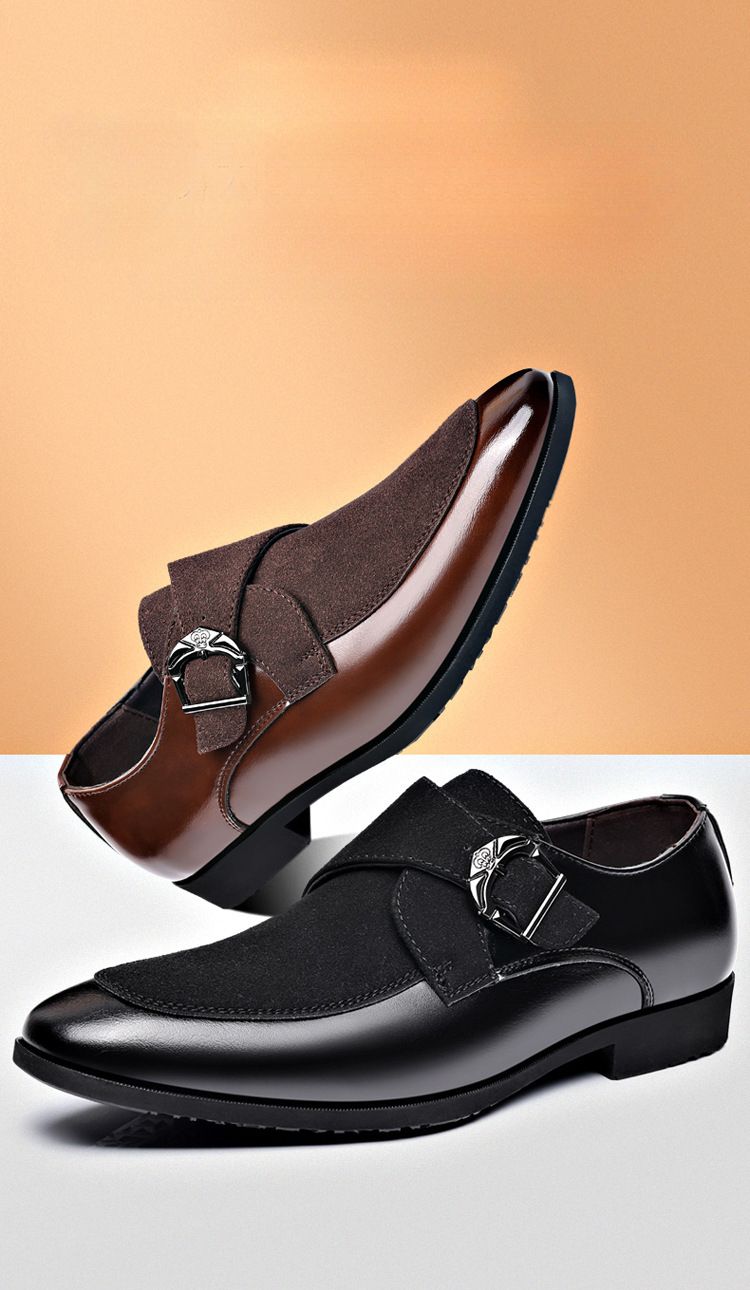Scarpe Oxford eleganti casual da uomo, con lacci, per ufficio, feste e uso quotidiano_voghion.com