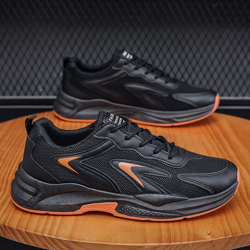 Unbeatable Quality Men's Summer New Breathable Mesh Men's Sports Korean Version Versatile Small White Shoes, Thickness Running Casual Shoes_voghion.com