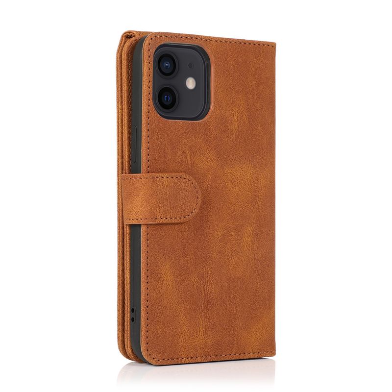 Mobile Phone Case Suitable For Iphone14 Leather Case Nine Carabiner Multifunctional Apple 14plus Skin-Sensitive Mobile Phone Protective Case_voghion.com