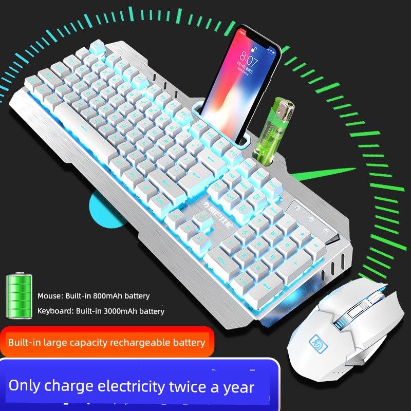 K670 Mamba Snake Drahtlose Tastatur Und Maus Set Wiederaufladbare Notebook Desktop-Computer E-Sport Spiel CF_voghion.com